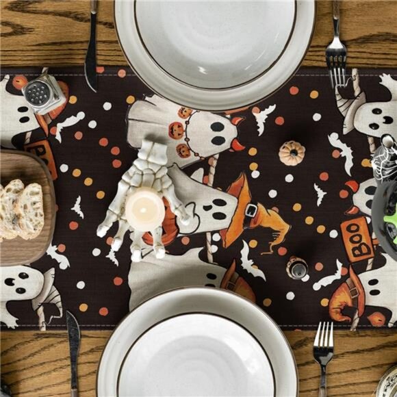 Halloween Table Runner, - Picture 3 of 6